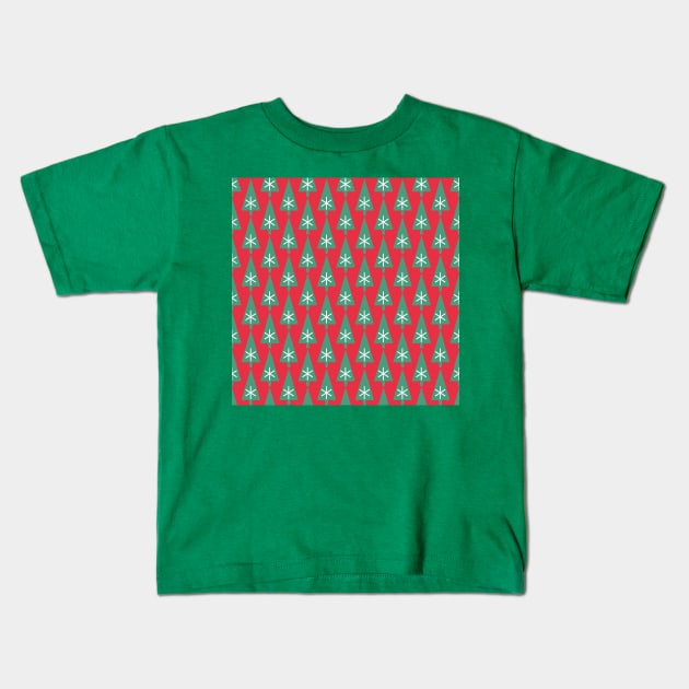 Christmas fir trees Kids T-Shirt by katerinamk